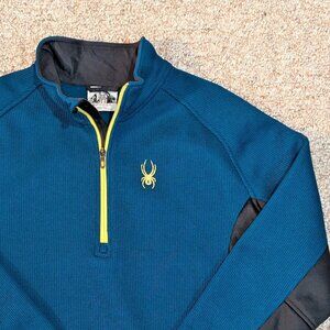 Spyder Outbound 1/2 Zip Knit-Fleece Lined Pullover